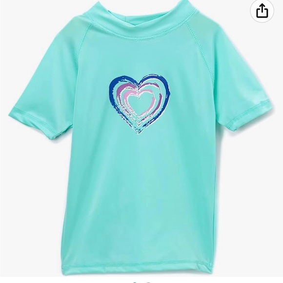 Kanu Surf Girls' Karlie UPF 50+ Sun Protective Rashguard Swim Shirt. Size 10. - Picture 2 of 2